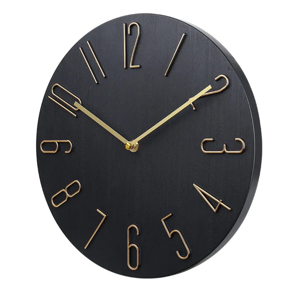 Ronde Wandklok Plastic 20cm Stil Uurwerk Woonkamer Kantoor Minimalistisch Design Geruisloze Klok Slaapkamer | Sansoti