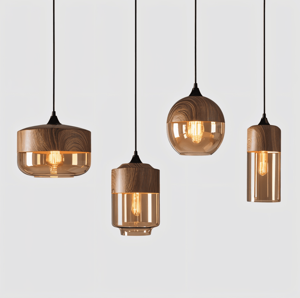 Hängeleuchte Retro Glas Skandinavisch Metall Amber Höhenverstellbar E27 | Restfield