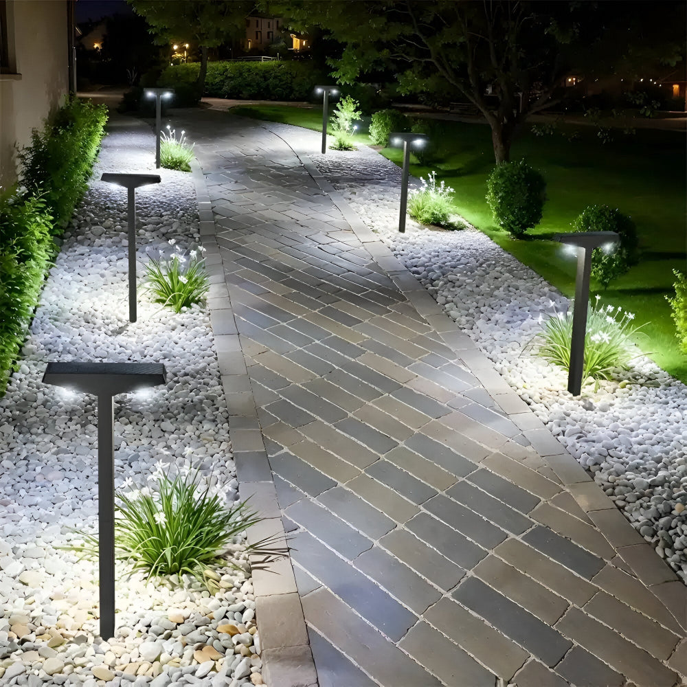 Zonne Lamp Buiten 4 Stuks Waterdicht IP65 Tuinpad Terras 60cm | Sansoti
