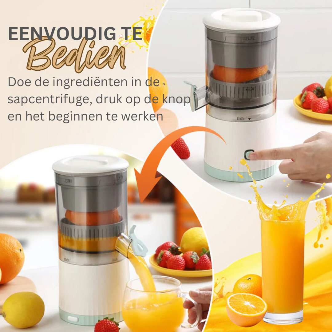 Draagbare Sappers – Oplaadbaar met Krachtige Motor – Compacte Citruspers voor Verse Smoothies Thuis of Onderweg | Sansoti