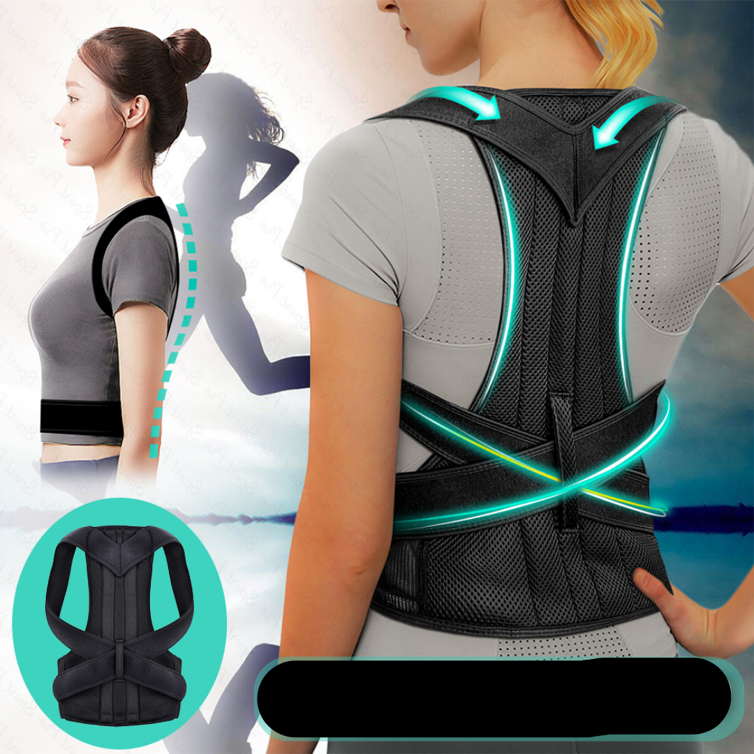 Ergonomische Houdingscorrector voor Schouders en Rug - Verstelbaar en Ademend - Unisex Postuurbrace | Sansoti