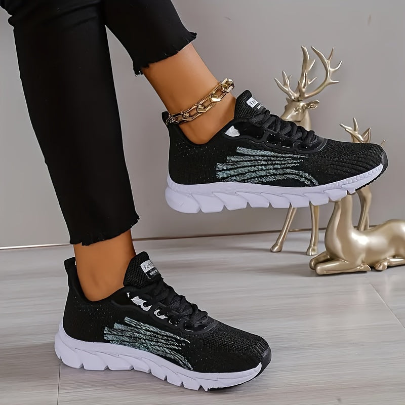 Chaussures de sport pour femmes avec semelle intérieure orthopédique, mesh respirant et légères, chaussures de course, d’entraînement et de marche | Sansoti