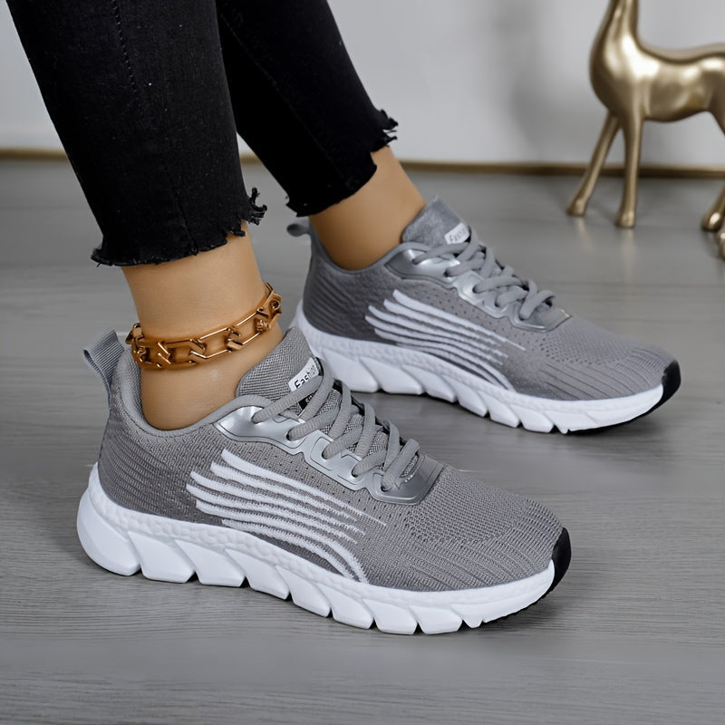 Women's Sporty Sneakers with Breathable Mesh and Shock-Absorbing Sole for Walking, Running, Fitness and Everyday Use | Sansoti