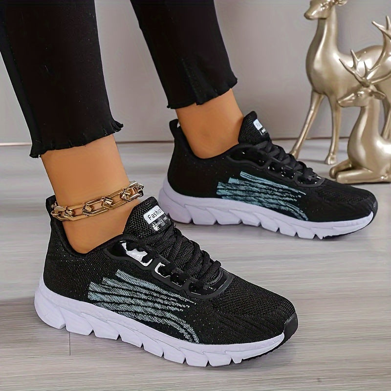 Chaussures de sport pour femmes avec semelle intérieure orthopédique, mesh respirant et légères, chaussures de course, d’entraînement et de marche | Sansoti