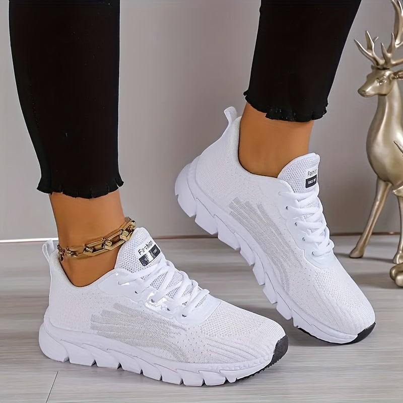 Women's Sporty Sneakers with Breathable Mesh and Shock-Absorbing Sole for Walking, Running, Fitness and Everyday Use | Sansoti