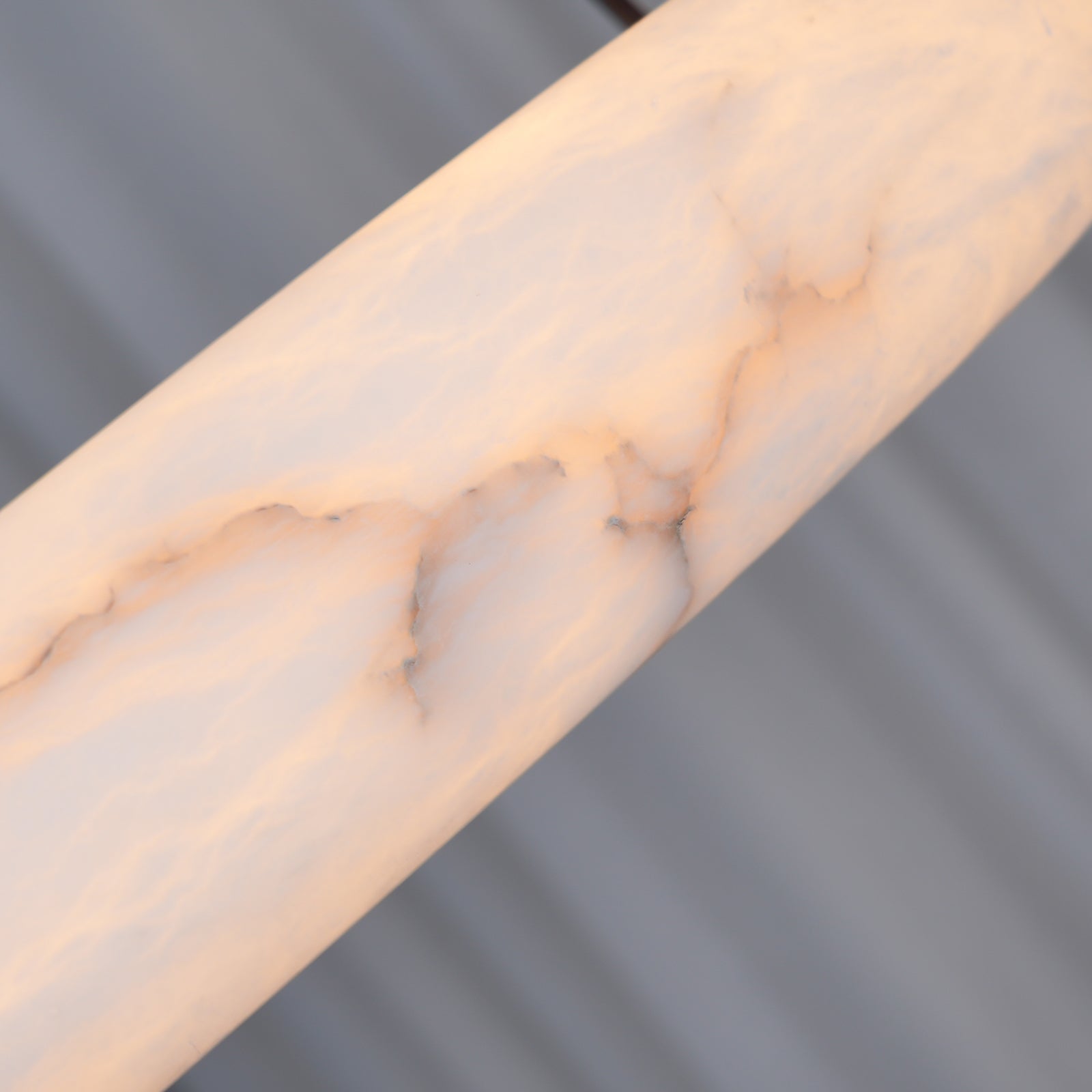 Hanglamp Alabaster Ring LED Donkerbruin Bruin Goud Woonkamer Eetkamer 3000K 4000K 6000K Ø30 Ø120cm Natuursteen Pendellamp | Sansoti