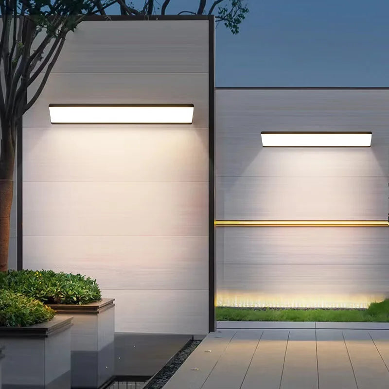 Moderne LED Wandlamp 48-120cm Aluminium Binnen Buiten Warm Wit Koud Wit Sfeervol Licht Woonkamer Tuin | Sansoti