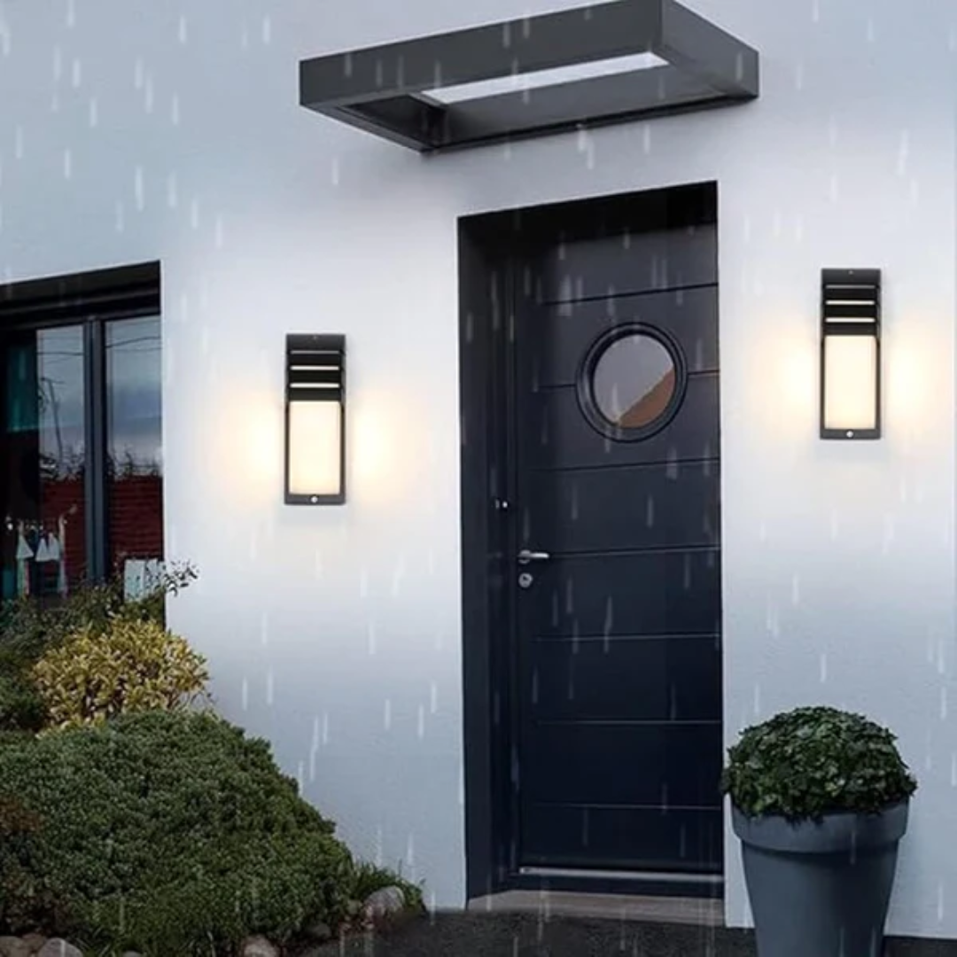 Außenleuchte mit Bewegungssensor LED IP65 Schwarz Aluminium Wandleuchte | Restfield