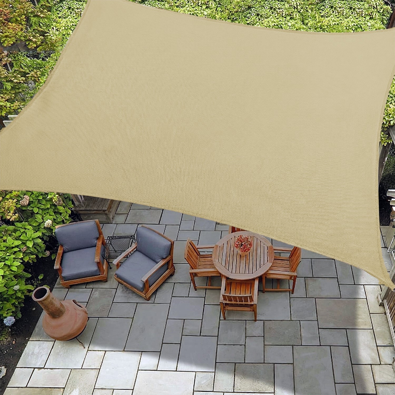 Rectangular Waterproof Shade Sail for Patio Garden and Pool | Sansoti
