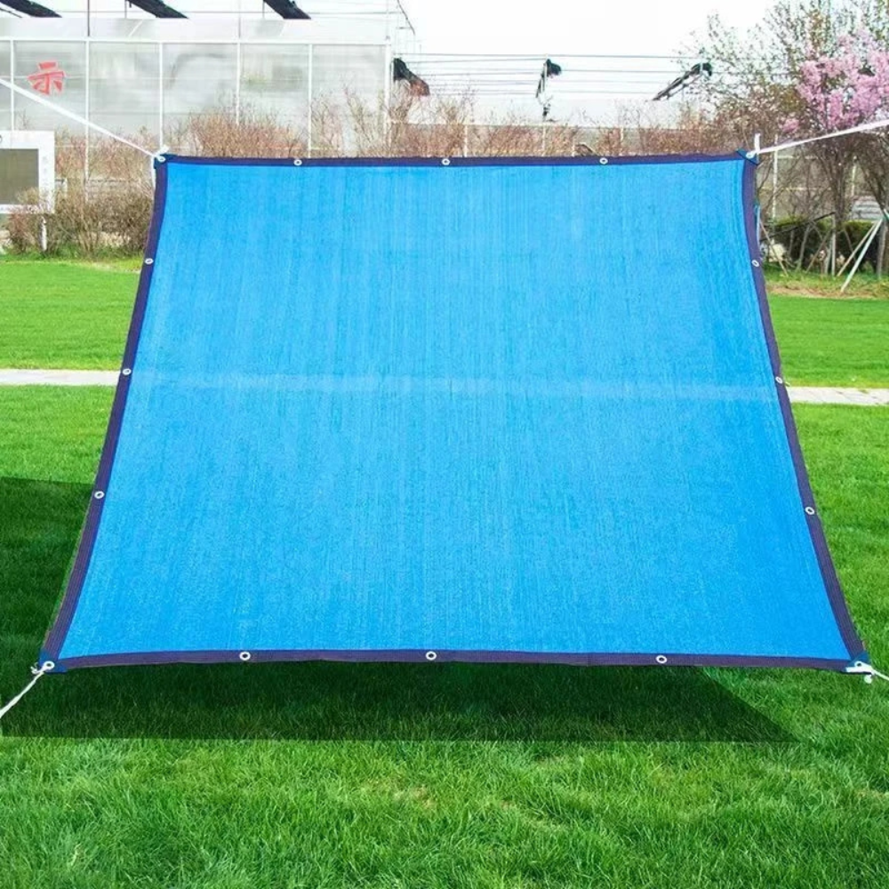 Schaduwdoek HDPE Rechthoekig | UV-werend Zonnescherm voor Tuin Terras Balkon | Windoorlatend Zonnezeil in Beige Zwart Groen Blauw | Schaduwpercentage 85-90% Duurzaam Milieuvriendelijk | Sansoti
