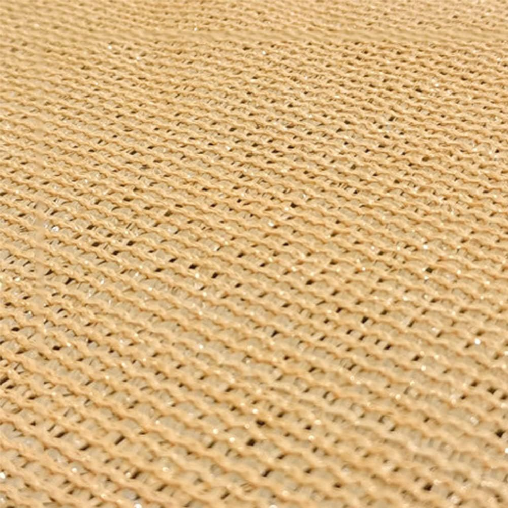 Schaduwdoek HDPE Rechthoekig | UV-werend Zonnescherm voor Tuin Terras Balkon | Windoorlatend Zonnezeil in Beige Zwart Groen Blauw | Schaduwpercentage 85-90% Duurzaam Milieuvriendelijk | Sansoti