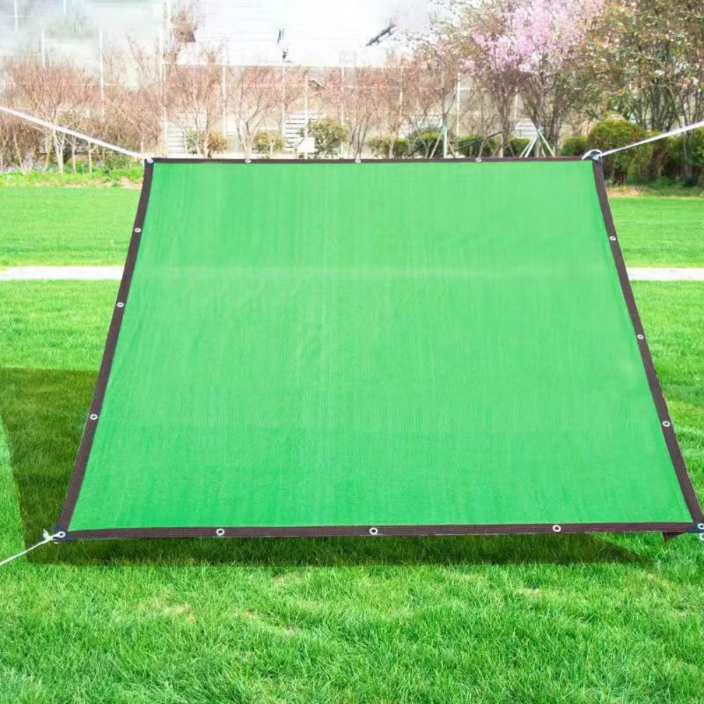 Schaduwdoek HDPE Rechthoekig | UV-werend Zonnescherm voor Tuin Terras Balkon | Windoorlatend Zonnezeil in Beige Zwart Groen Blauw | Schaduwpercentage 85-90% Duurzaam Milieuvriendelijk | Sansoti