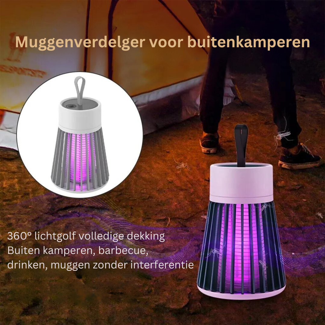 Oplaadbare Muggenverdelger met UV-licht voor Buiten en Binnen | Draagbaar & Chemicaliënvrij | Sansoti