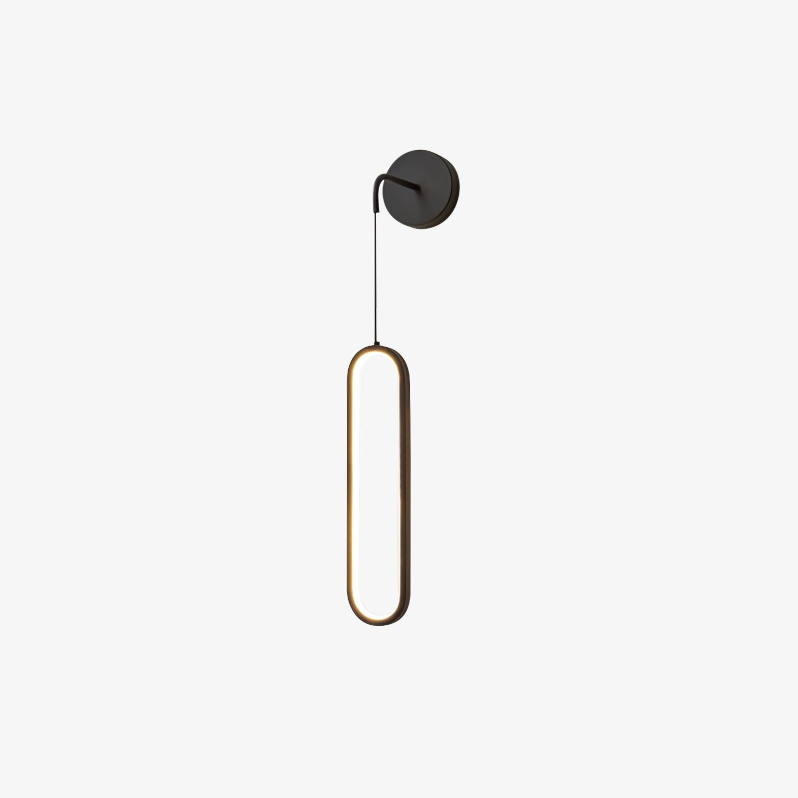 Hängende Wandleuchte LED Messing Acryl 68cm Dimmbar Wohnzimmer Schlafzimmer Flur Modern