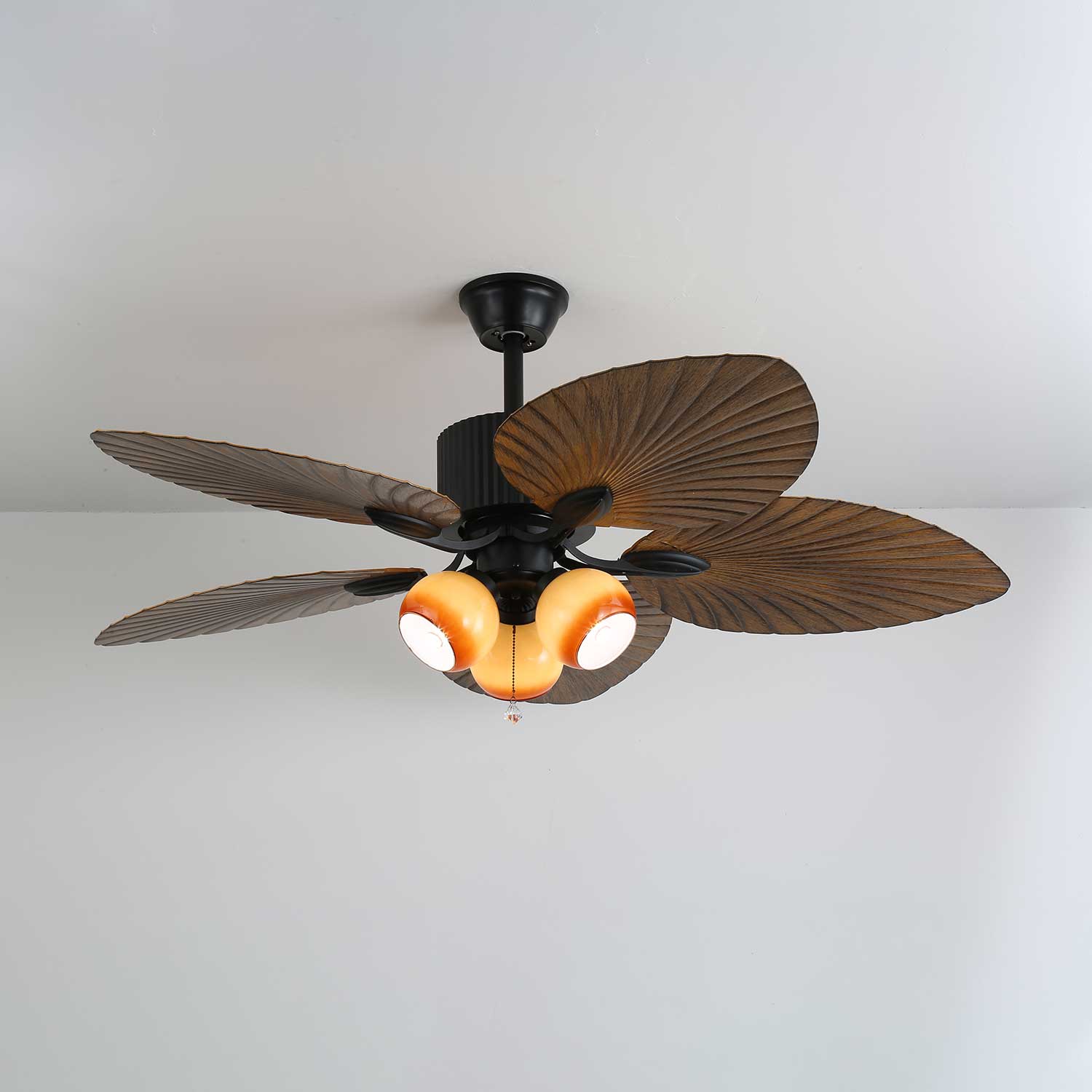 Plafondventilator Palm Whisper Vintage met Geïntegreerde Verlichting 132 cm | Sansoti