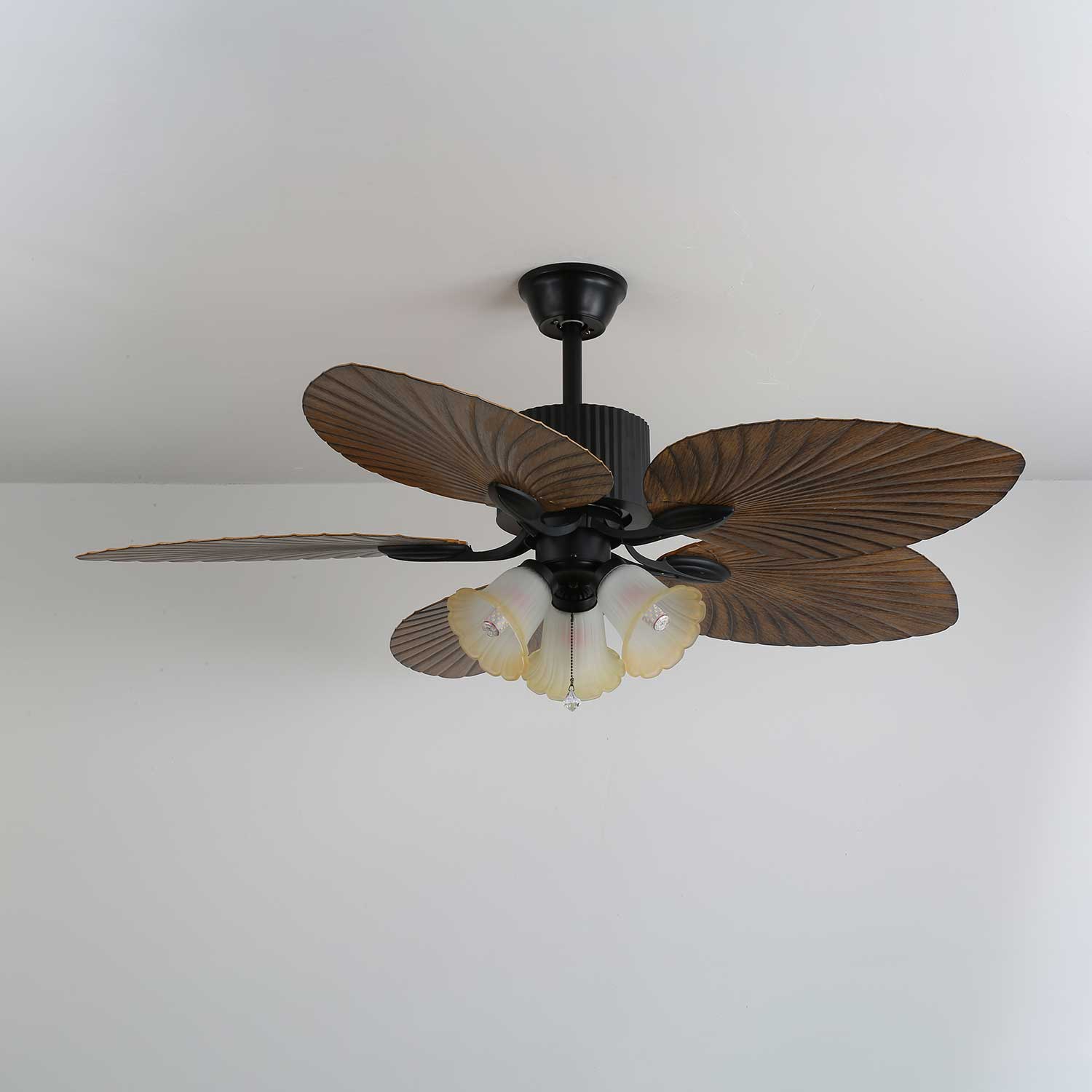 Plafondventilator Palm Whisper Vintage met Geïntegreerde Verlichting 132 cm | Sansoti