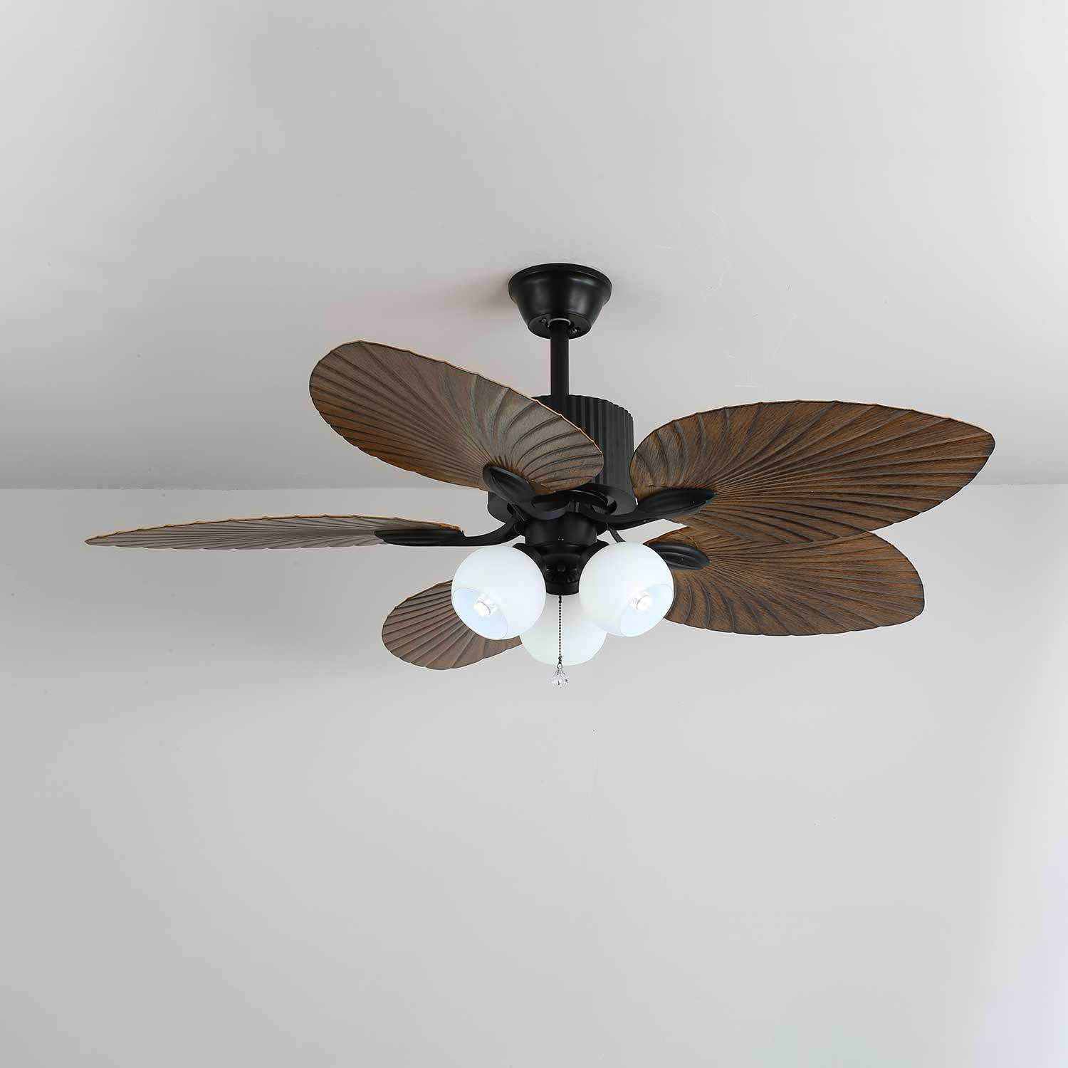 Plafondventilator Palm Whisper Vintage met Geïntegreerde Verlichting 132 cm | Sansoti