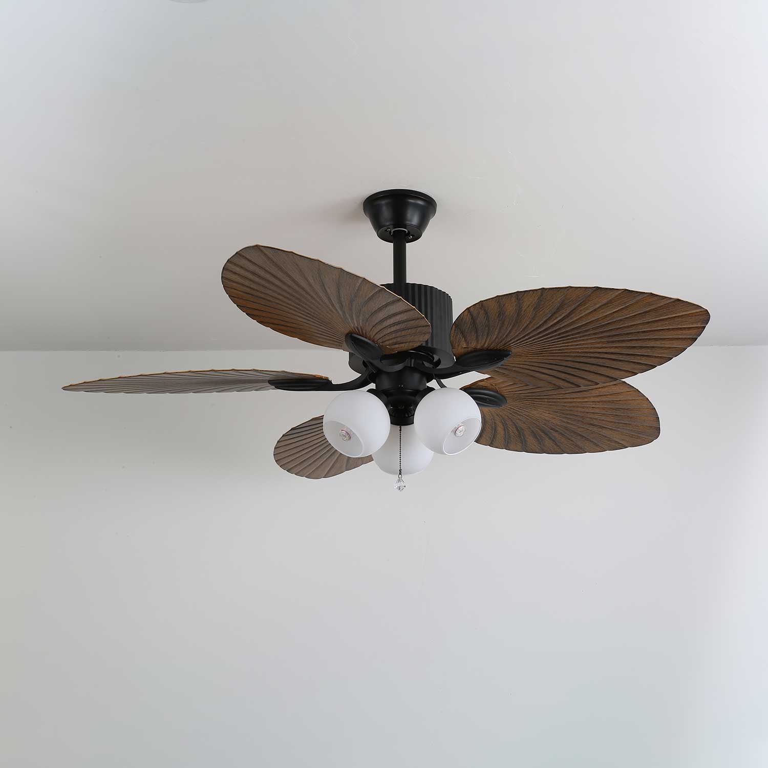 Plafondventilator Palm Whisper Vintage met Geïntegreerde Verlichting 132 cm | Sansoti