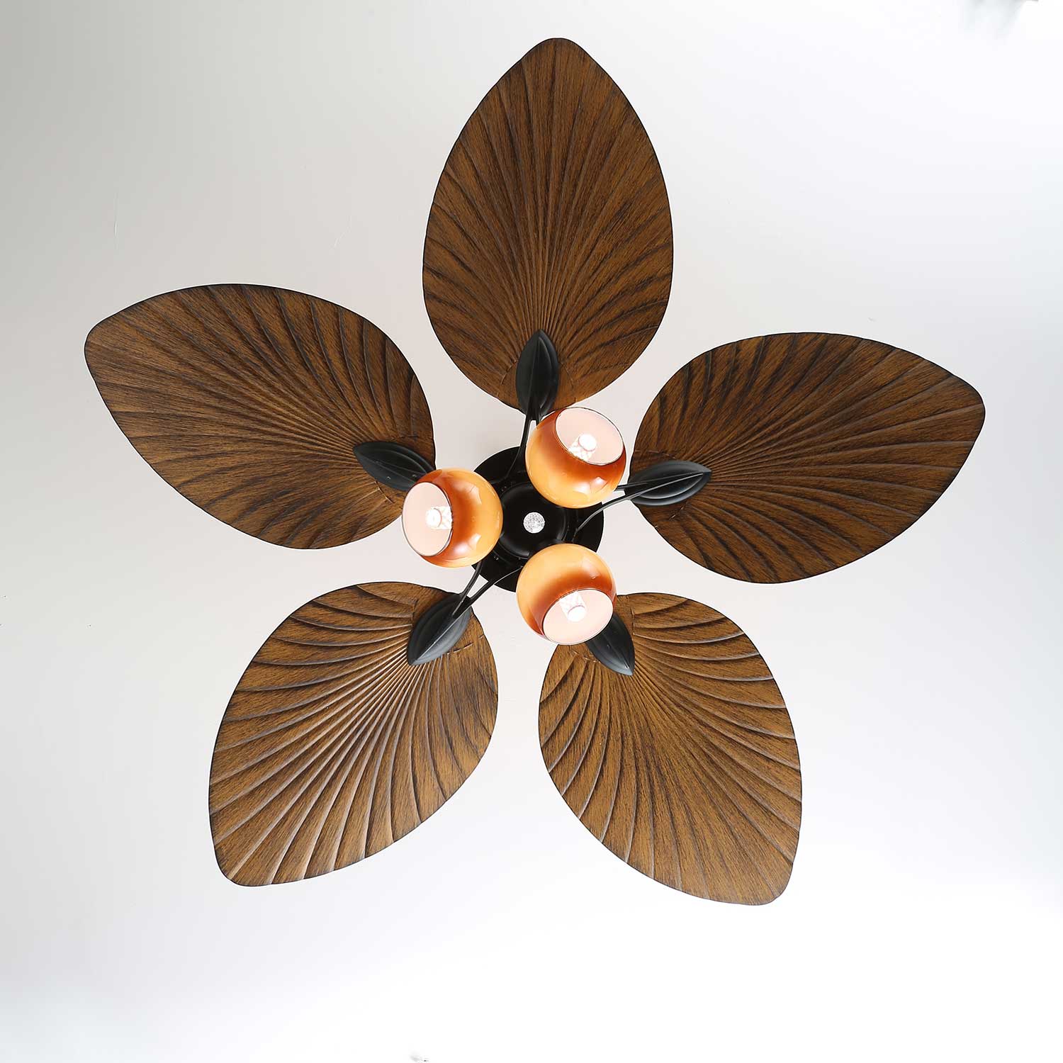 Plafondventilator Palm Whisper Vintage met Geïntegreerde Verlichting 132 cm | Sansoti