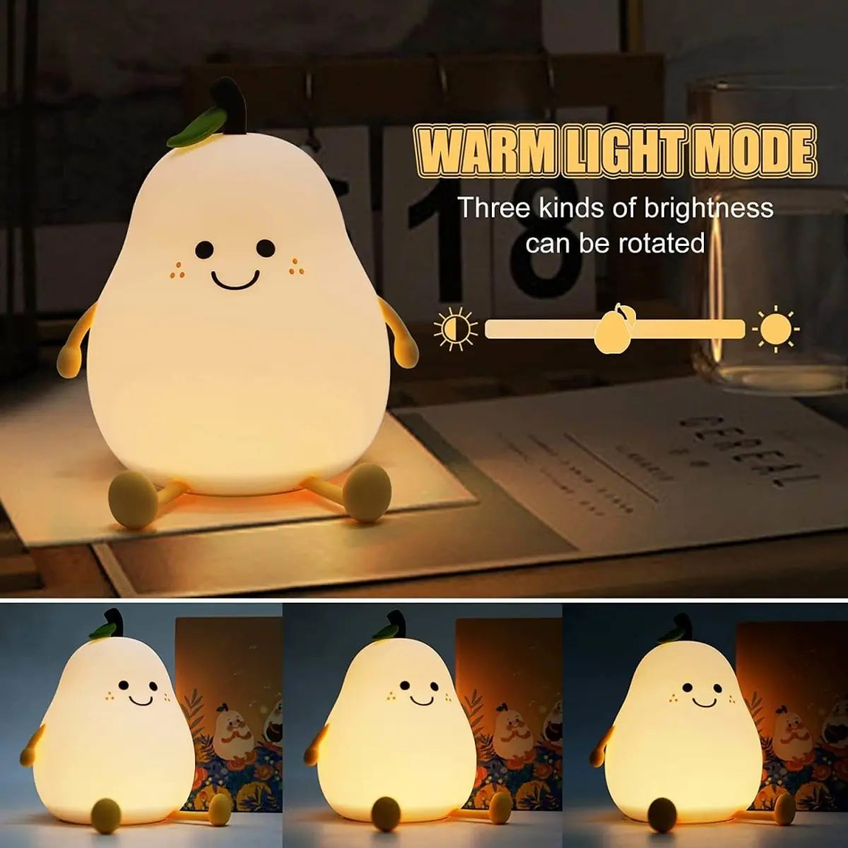 Peer Ster Nachtlampje Siliconen Kinderlamp Touch LED USB Oplaadbaar Kalmerende Slaaphulp Cadeau | Sansoti