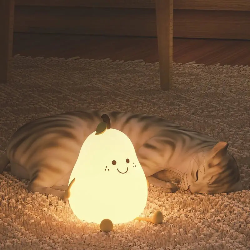 Peer Ster Nachtlampje Siliconen Kinderlamp Touch LED USB Oplaadbaar Kalmerende Slaaphulp Cadeau | Sansoti