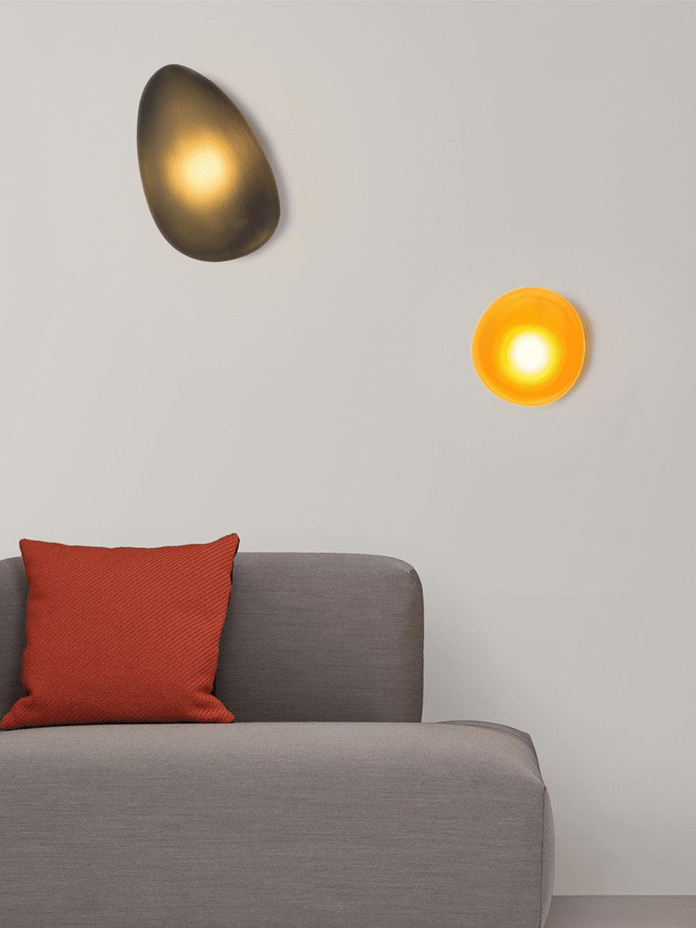Glazen Wandlamp met Handgeblazen Bubble-Glas – Sculptuur Verlichting Scandinavisch Design – Verkrijgbaar in 4 Unieke Modellen & 4 Kleuren | Sansoti