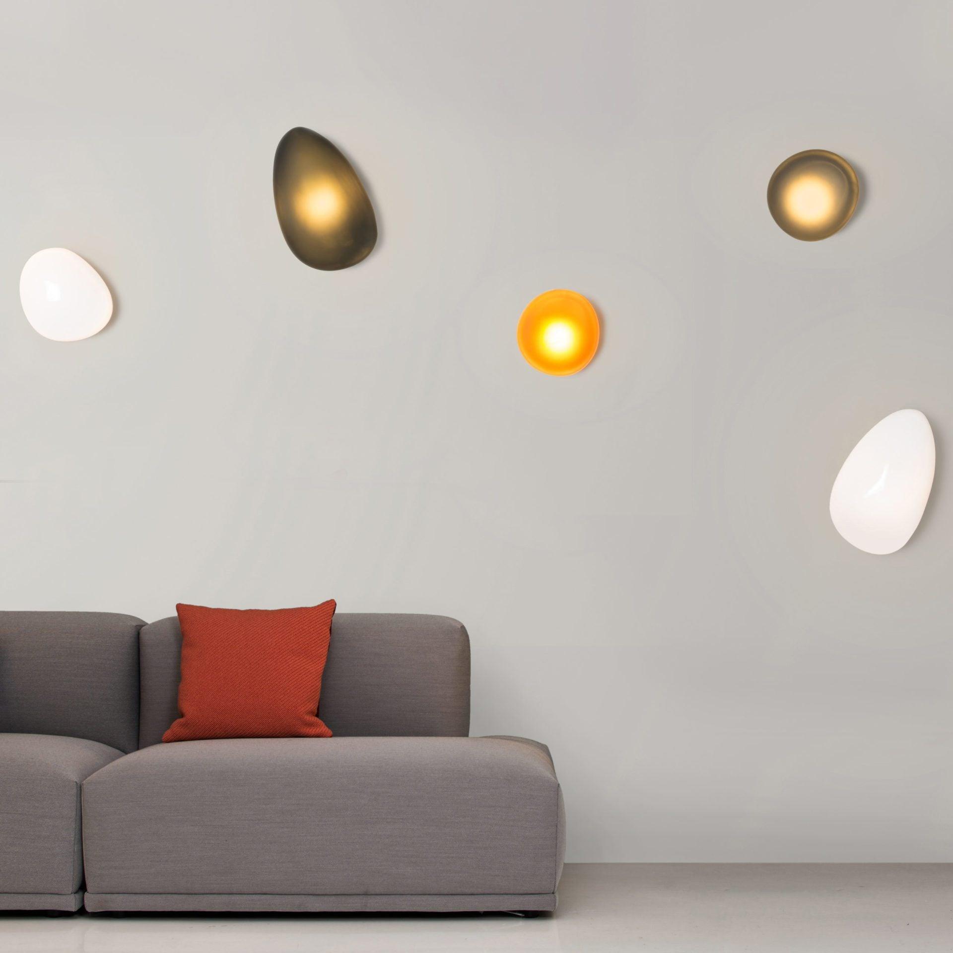 Glazen Wandlamp met Handgeblazen Bubble-Glas – Sculptuur Verlichting Scandinavisch Design – Verkrijgbaar in 4 Unieke Modellen & 4 Kleuren | Sansoti