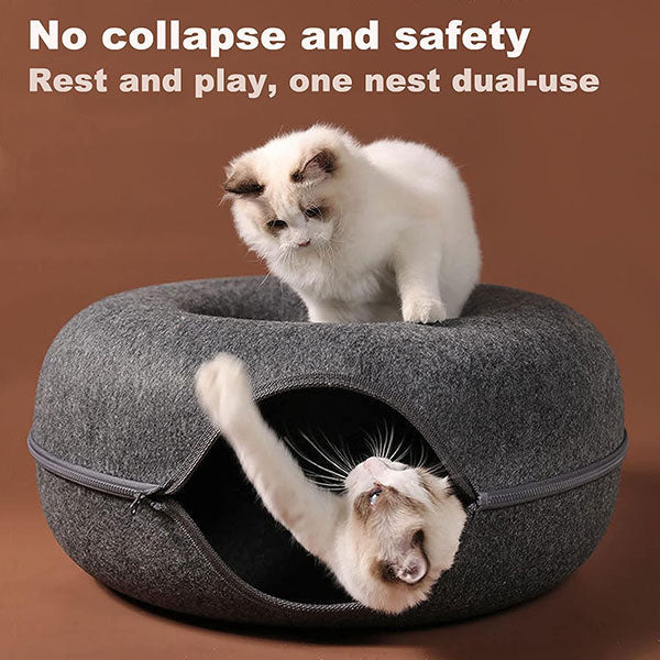 Katten Holte met Geïntegreerde Krabplank Hangmat Rustplek Spelenderwijs Donkergrijs Lichtgrijs Roze Huisdier | Sansoti