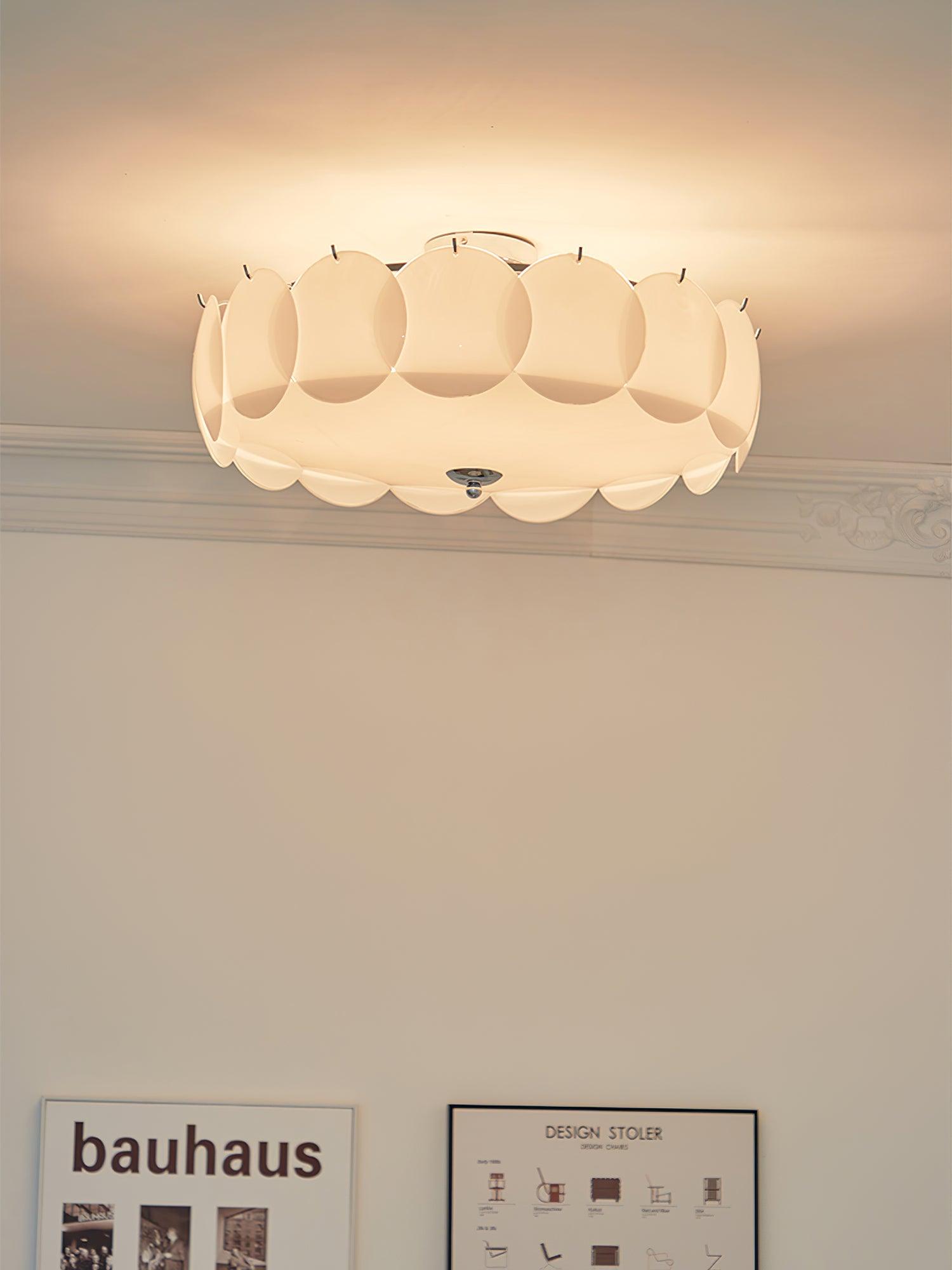 Kronleuchter Glasscheiben Metall Kupfer Wohnzimmer Esszimmer E14 Ø40 Ø50 Ø60cm Hängelampe Vintage Stimmungslicht Deckenleuchte | Restfield