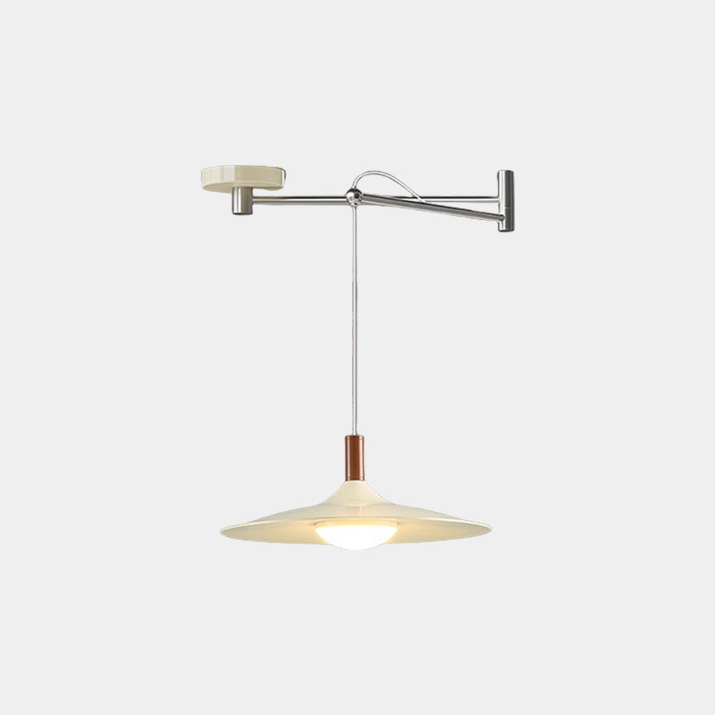 LED Pendant Light Adjustable Arm Dimmable with Remote Control Scandinavian Design Iron Acrylic Living Room Dining Room | Sansoti