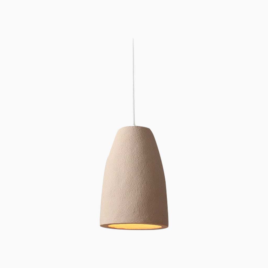 Hängelampe aus beigem Polystyrol in organischer Form, LED, einstellbares Licht, skandinavisch, minimalistisch, Esszimmer | Sansoti