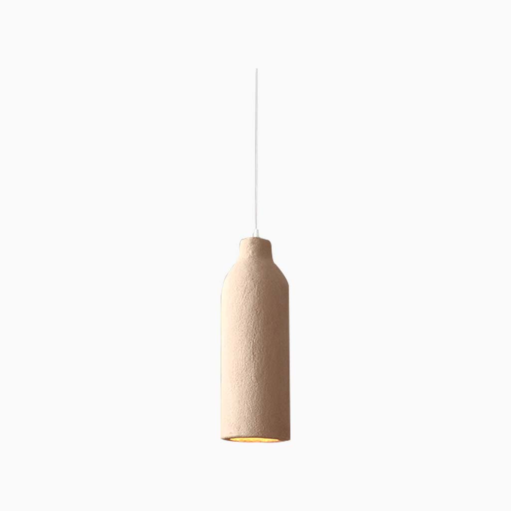 Hängelampe aus beigem Polystyrol in organischer Form, LED, einstellbares Licht, skandinavisch, minimalistisch, Esszimmer | Sansoti