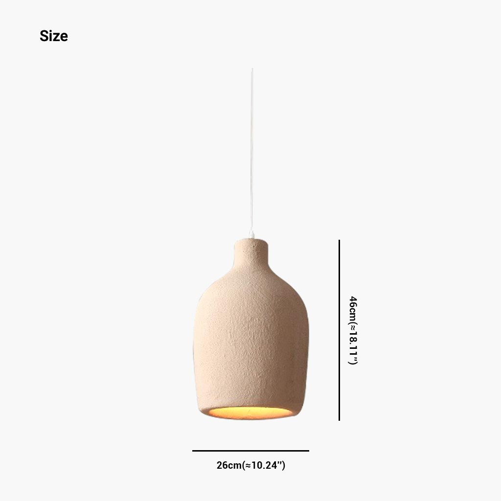 Hängelampe aus beigem Polystyrol in organischer Form, LED, einstellbares Licht, skandinavisch, minimalistisch, Esszimmer | Sansoti
