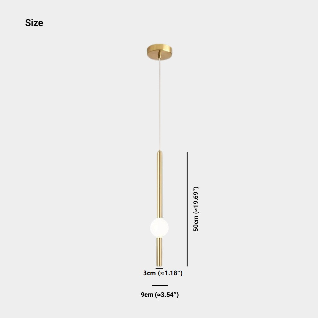 Lineare LED-Pendelleuchte Eisen Glas Modern Minimalistisches skandinavisches Design Essbereich Schlafzimmer Wohnzimmer | Sansoti