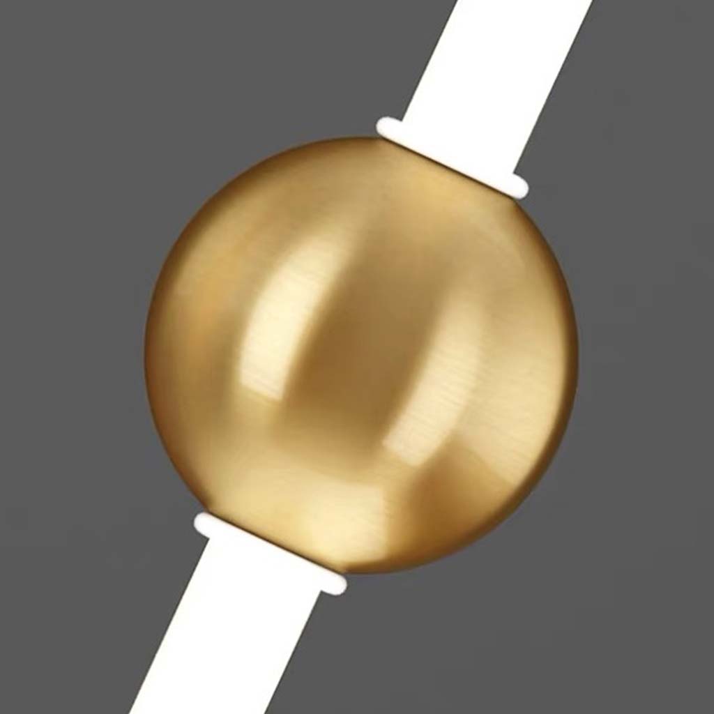 Lineare LED-Pendelleuchte LED mit Glaskugel Eisen Dimmbar Skandinavisches modernes Design Esszimmer Wohnzimmer Beleuchtung | Sansoti