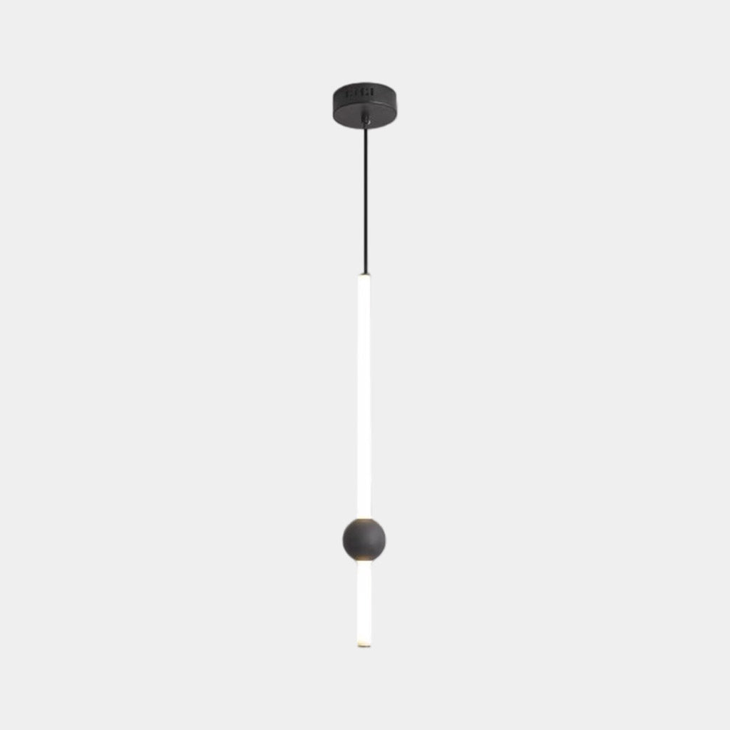 Lineare LED-Pendelleuchte LED mit Glaskugel Eisen Dimmbar Skandinavisches modernes Design Esszimmer Wohnzimmer Beleuchtung | Sansoti