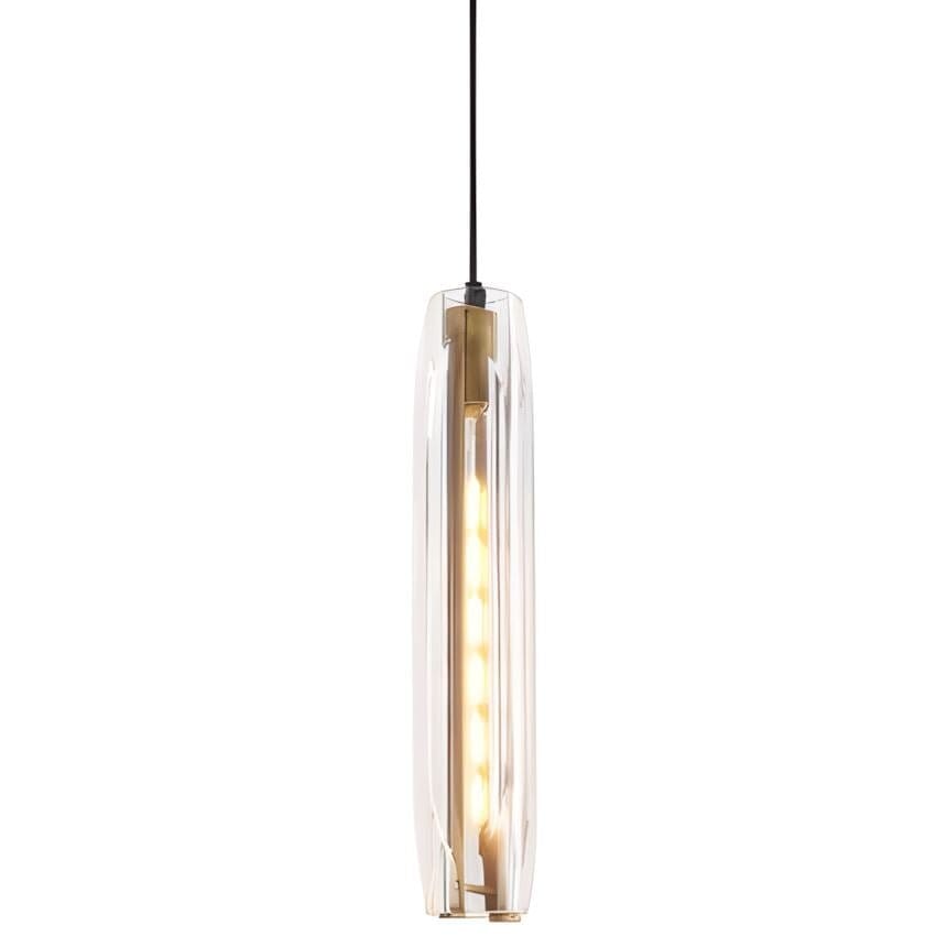 Post Moderne Messing Hanglamp Met K9 Kristal En Verstelbare Kabel | Sansoti