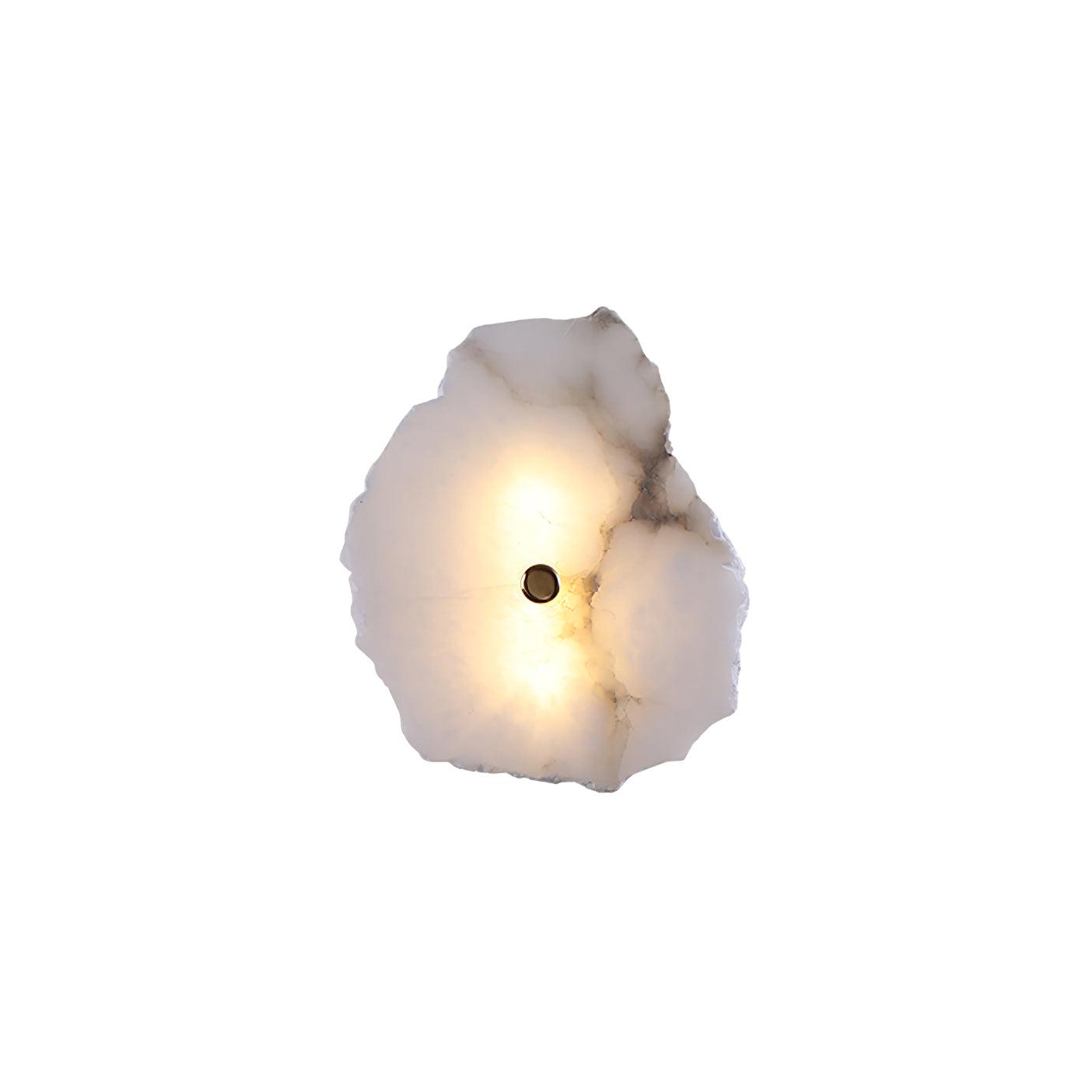 Alabasten Wandlamp — Echte Natuursteen met Gouden Armatuur — 1/3/5/7/9 Lichtpunten | Sansoti