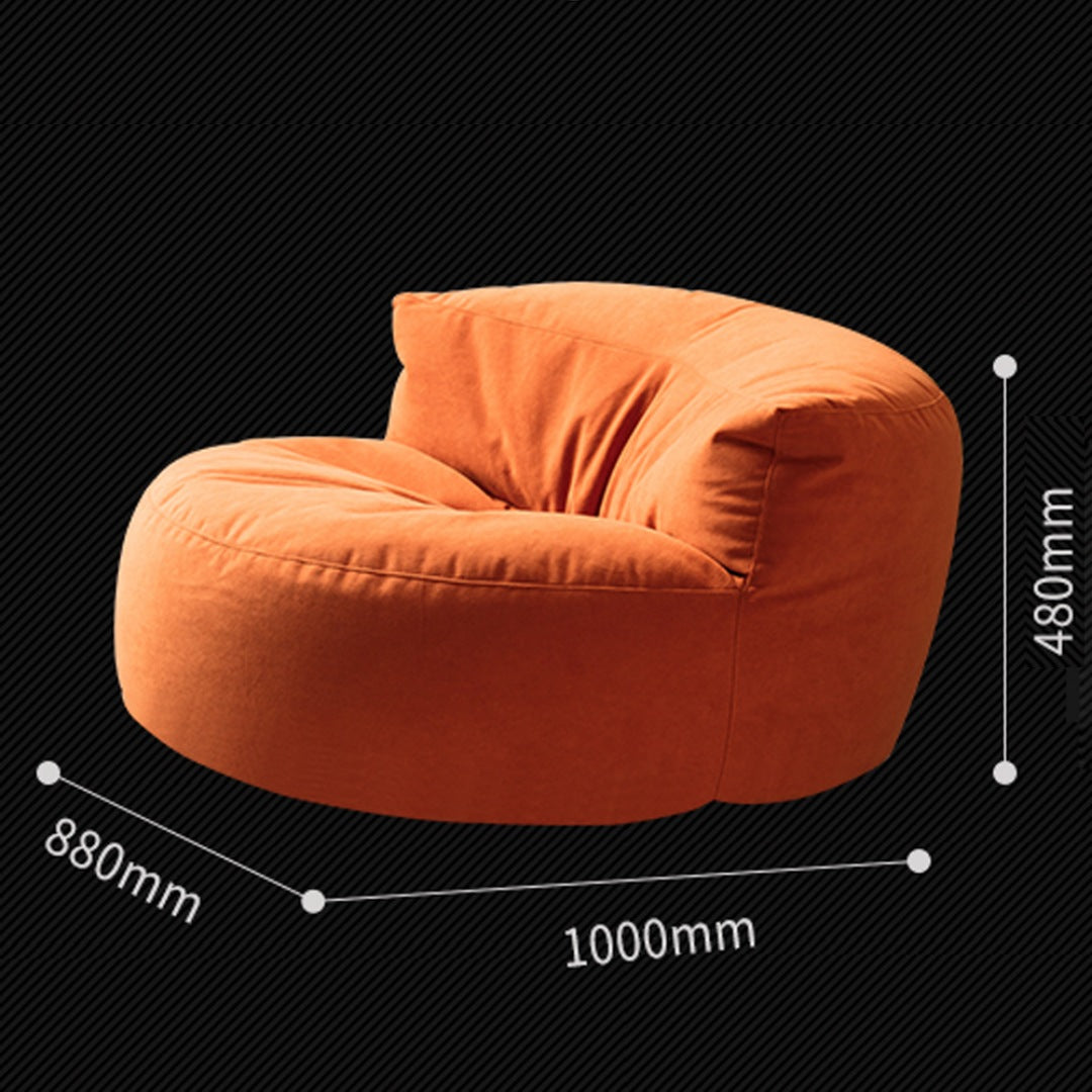 Ronde Fluwelen Zitzak Velvet Loveseat Groot Premium EPS Woonkamer Slaapkamer | Sansoti