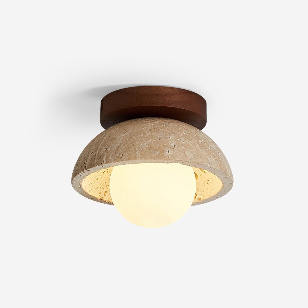 Ronde Plafondlamp Hout G9 Fitting 15cm Dimbaar Wand Plafond Verlichting Badkamer Hal Slaapkamer Woonkamer | Sansoti