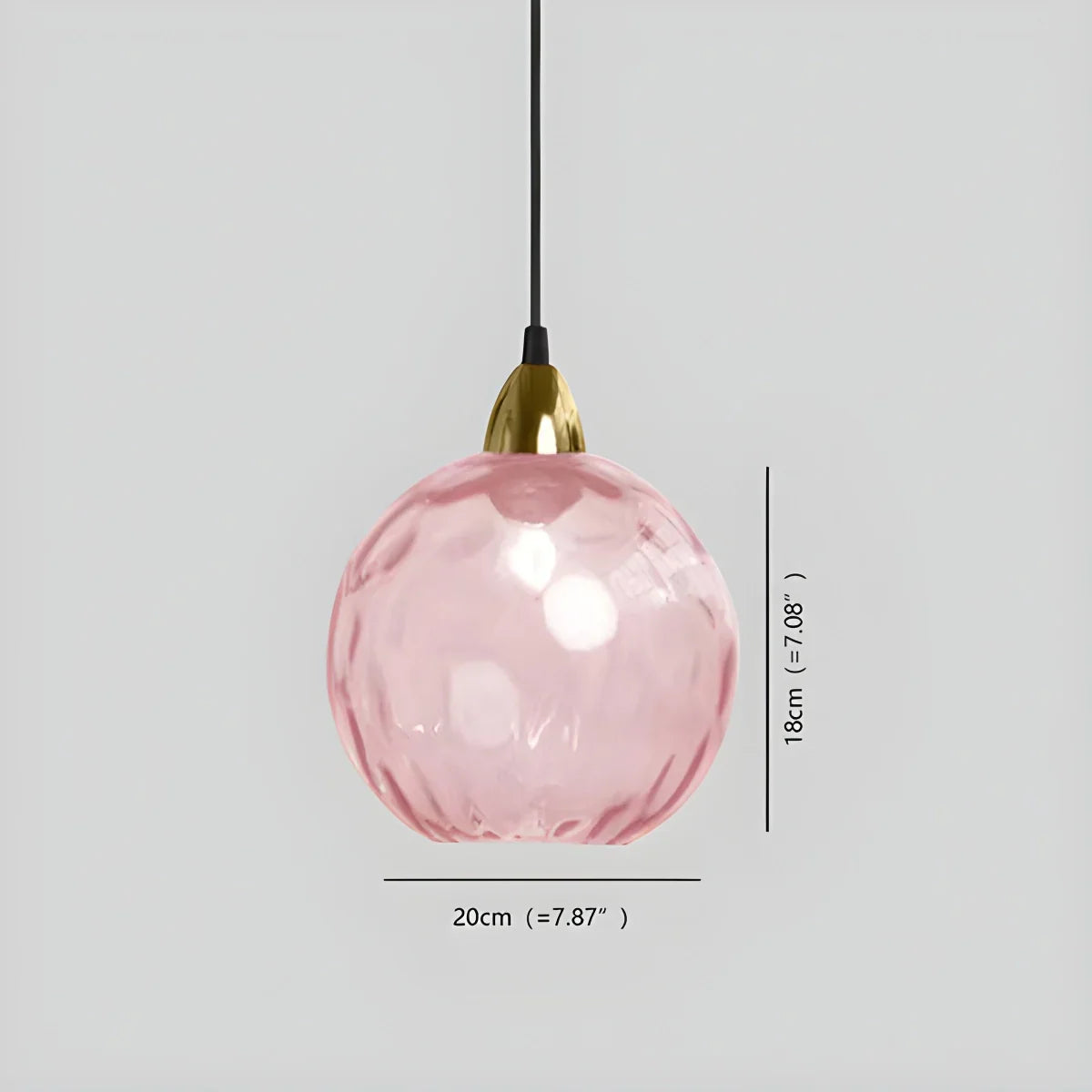 Hanglamp Glas E26 20 cm Grijs Eettafel Woonkamer Slaapkamer Rookglas Bollamp Pendellamp Sfeerverlichting | Sansoti