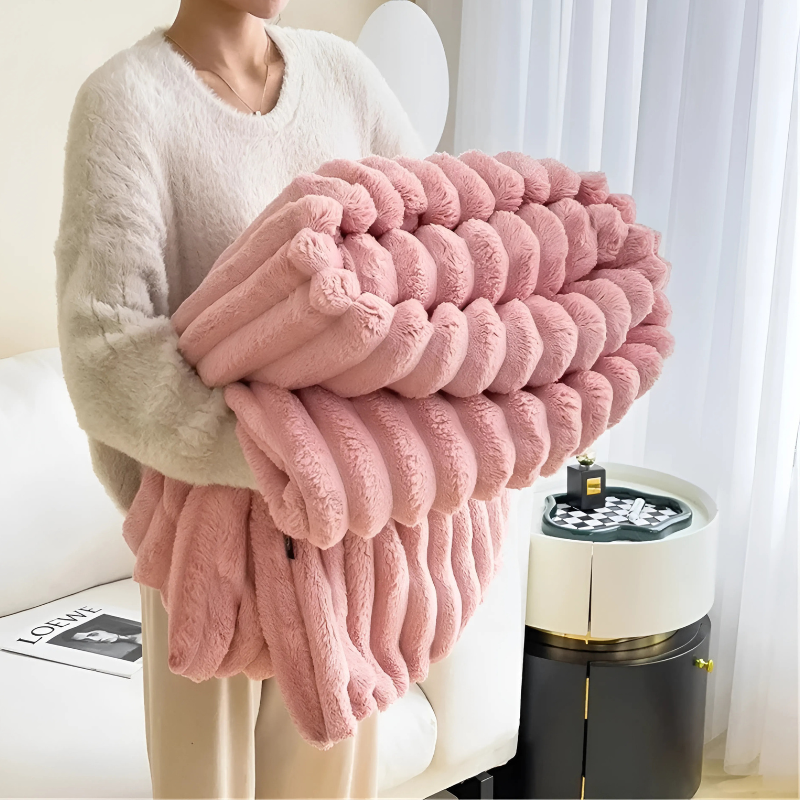 Zachte Flanellen Plaid – Luxe & Warme Deken voor Woonkamer en Slaapkamer | Sansoti