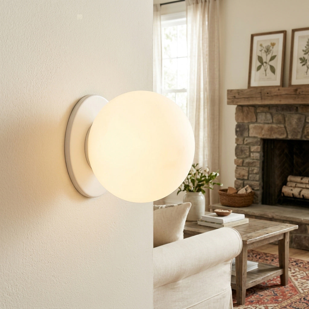 Glazen Wandlamp met Gouden of Zilveren Fitting – Modern Design voor Slaapkamer en Woonkamer | Sansoti