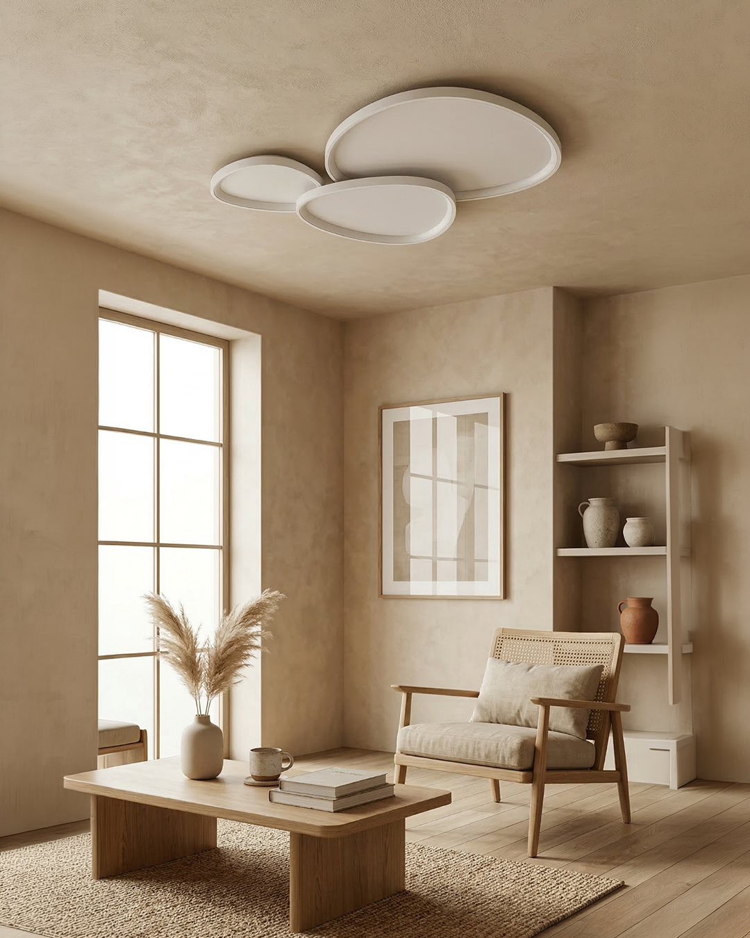 Pinnacle LED Plafondlamp – Minimalistische Moderne Plafondverlichting met Subtiele Verfijning | Sansoti