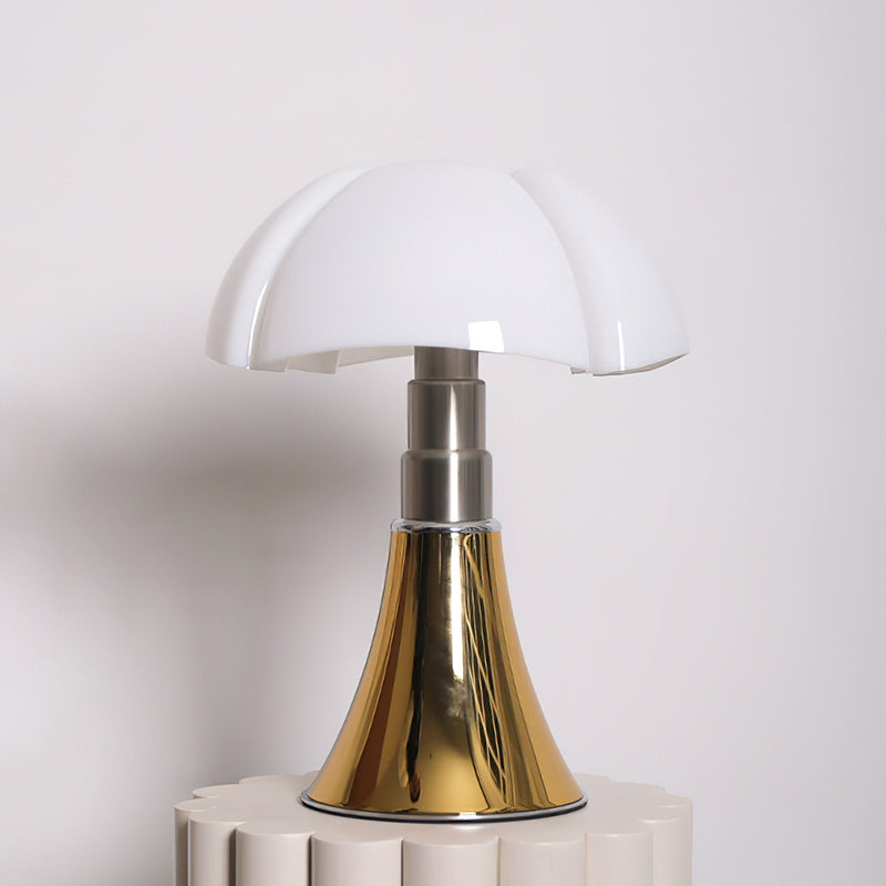 Moderne Design Tafellamp met In Hoogte Verstelbare Kap – Zwart Wit Geel Goud Chroom | Sansoti