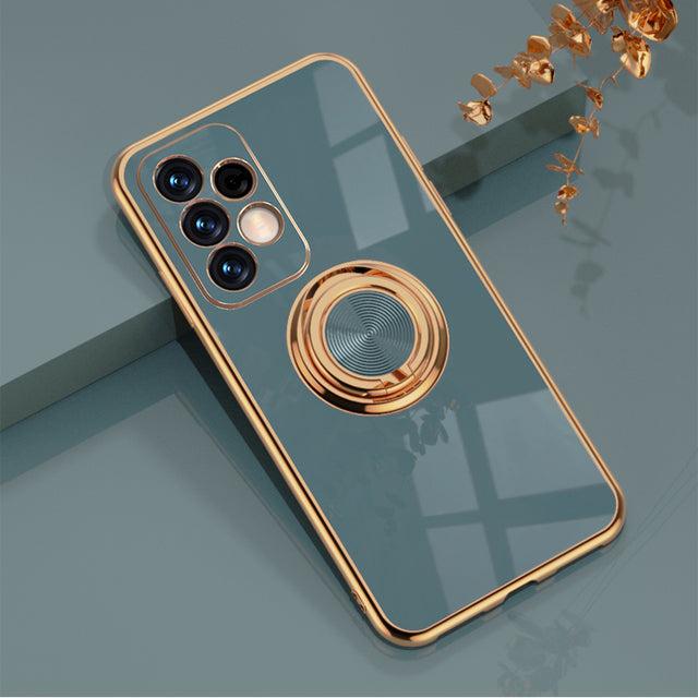 Phone Case with Ring Holder and Magnetic Car Mount Function for Samsung Galaxy Models Protective | Sansoti