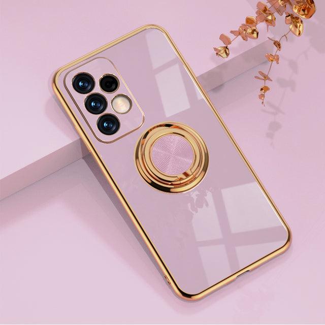 Phone Case with Ring Holder and Magnetic Car Mount Function for Samsung Galaxy Models Protective | Sansoti