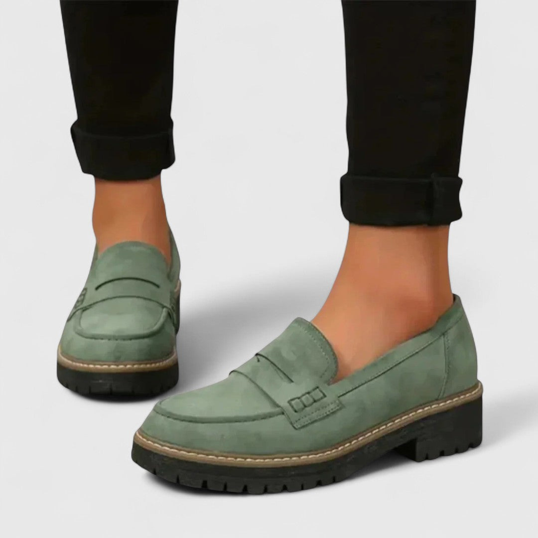 Instap Loafers met Platformzool Dames Schoenen Pennystrap Dikke Zool Comfortabel Casual Dagelijks Gebruik | Sansoti