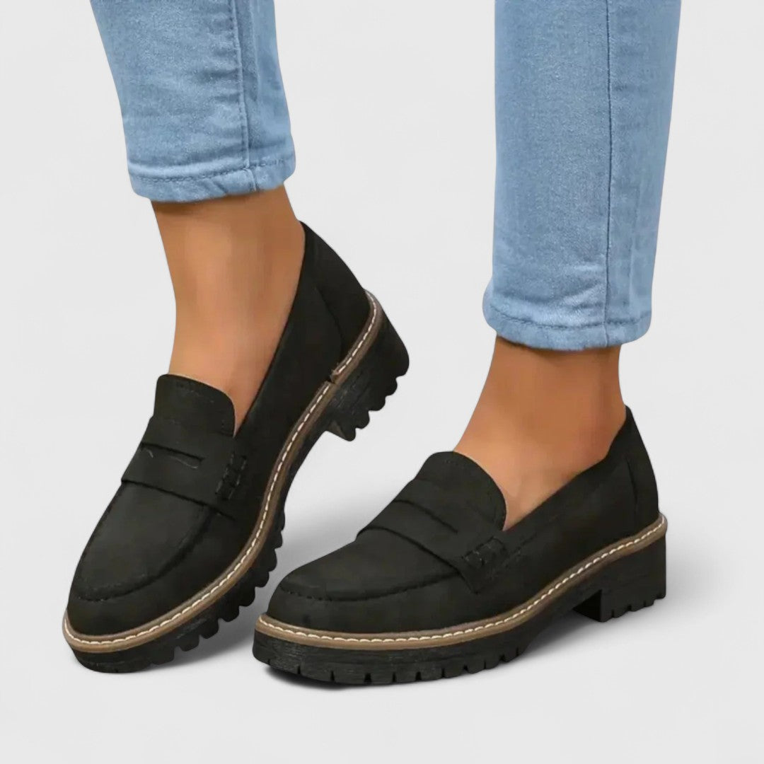 Instap Loafers met Platformzool Dames Schoenen Pennystrap Dikke Zool Comfortabel Casual Dagelijks Gebruik | Sansoti