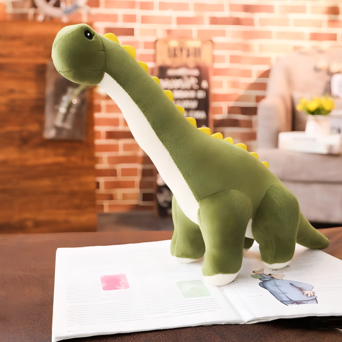 Peluche dinosaure debout XXL Diplodocus pour chambre d’enfant, garçon ou fille, dinosaure doux, jouet et décoration | Sansoti
